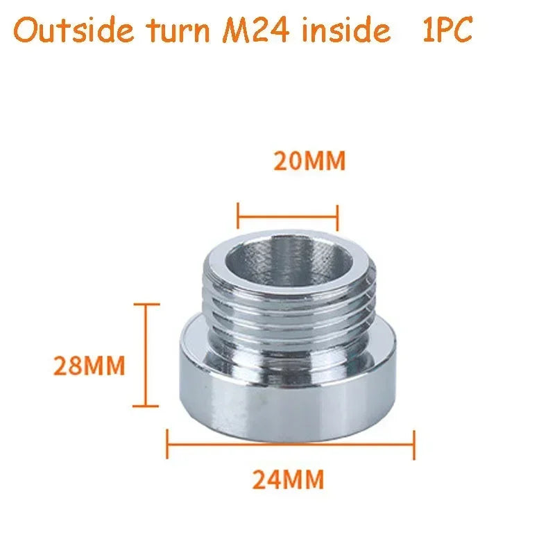 Water Faucet Connector Threaded Connector Washing Machine Faucet Converter Garden Hydrant Adapter Kitchen Bathroom Accessories Oasis Select Out-24-In