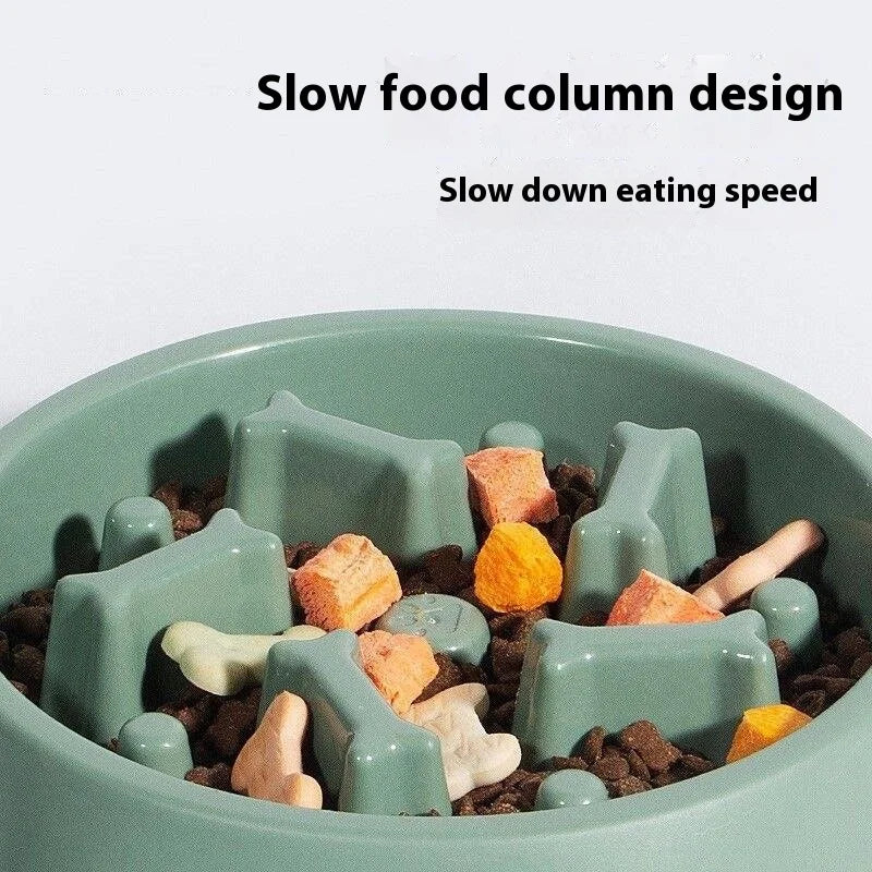 Anti-Slip Anti-Choking Slow Feeder Bowl for Large Dogs - Anti-Tip Pet Food Bowl for Golden Retriever Oasis Select