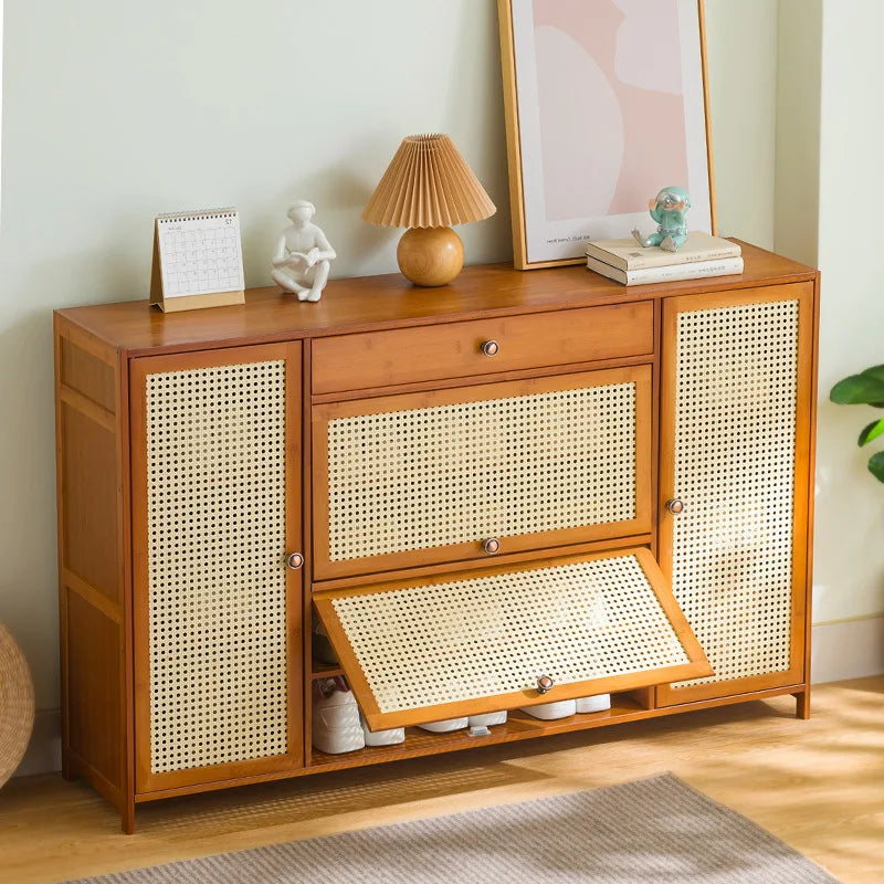 rack household economical indoor simple door storage artifact large capacity multi-layer with cabinet door dust shoe cabinet Oasis Select