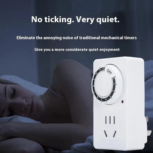 12/24 Hour Mechanical Cyclic Timer Switch Outlet Socket Mechanical Timer Socket Oasis Select