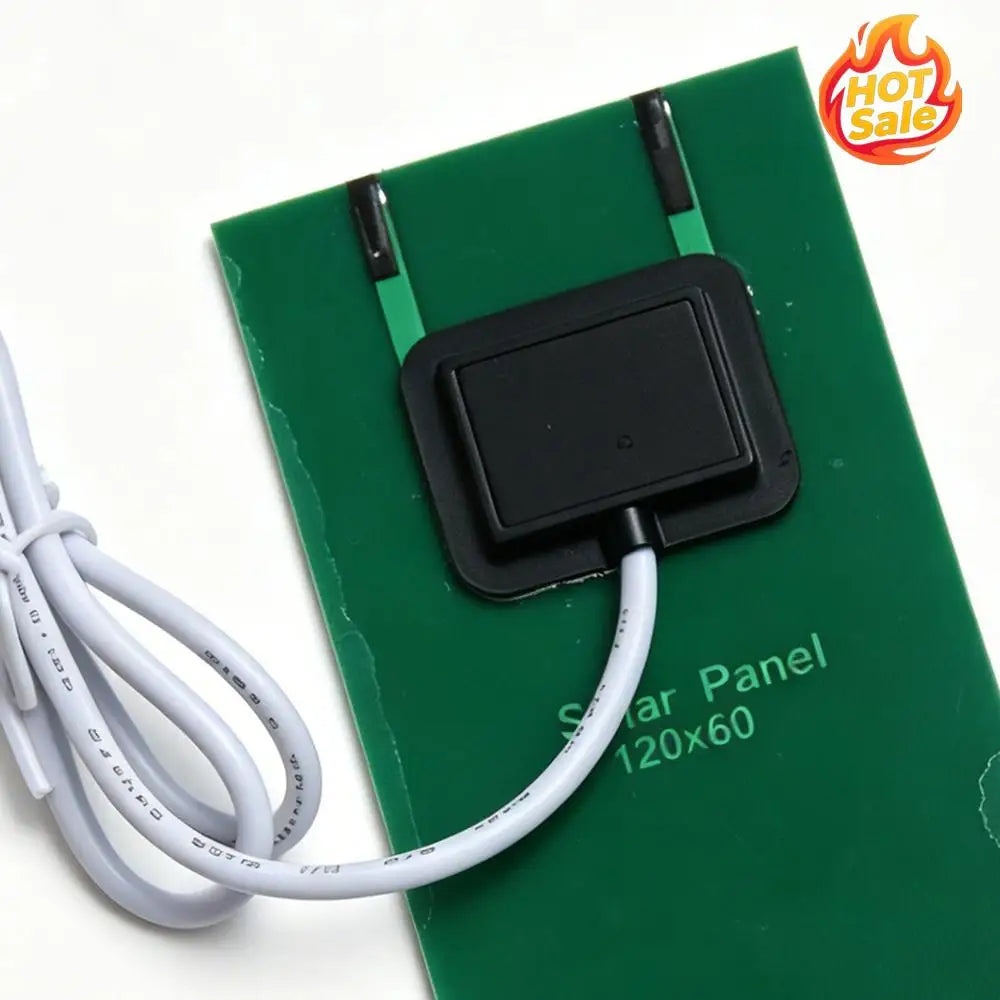 1.2W 5V Portable Solar Charger 3.7V-5V Solar Panel Power Backup 4.7x2.4 Inches/120x60mm for Camping Hiking Outdoor Adventures Oasis Select