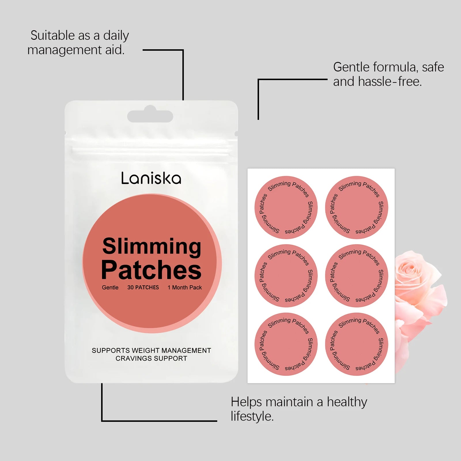 Body Contouring Care Patches Gentle formula for comfortable wear that flatters your figure Daily care patches Oasis Select