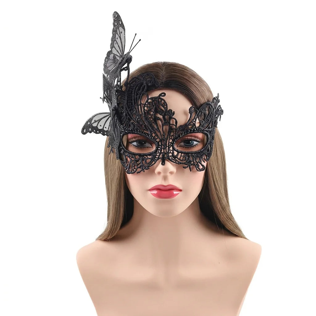 Butterfly Lace Half Face Mask | Masquerade & Cosplay