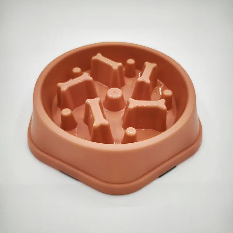 Anti-Slip Anti-Choking Slow Feeder Bowl for Large Dogs - Anti-Tip Pet Food Bowl for Golden Retriever Oasis Select Pink