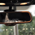 1Pcs Trust In God Heart Car Rear View Mirror Stickers Letter Stickers Waterproof Believe In God Sticker DIY Funny Decals MotorV Oasis Select M 1 Black