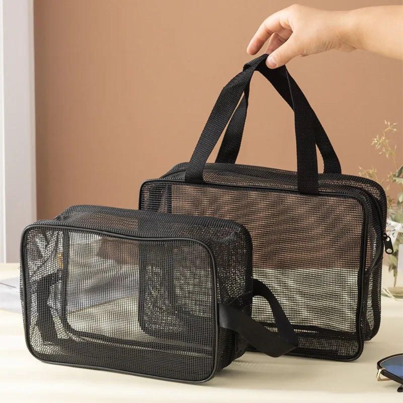 Mesh Shower Caddy Tote Bag Cosmetic Storage Bag Multifunctional Shower Bag Large Capacity Portable Toiletry Organizer Oasis Select