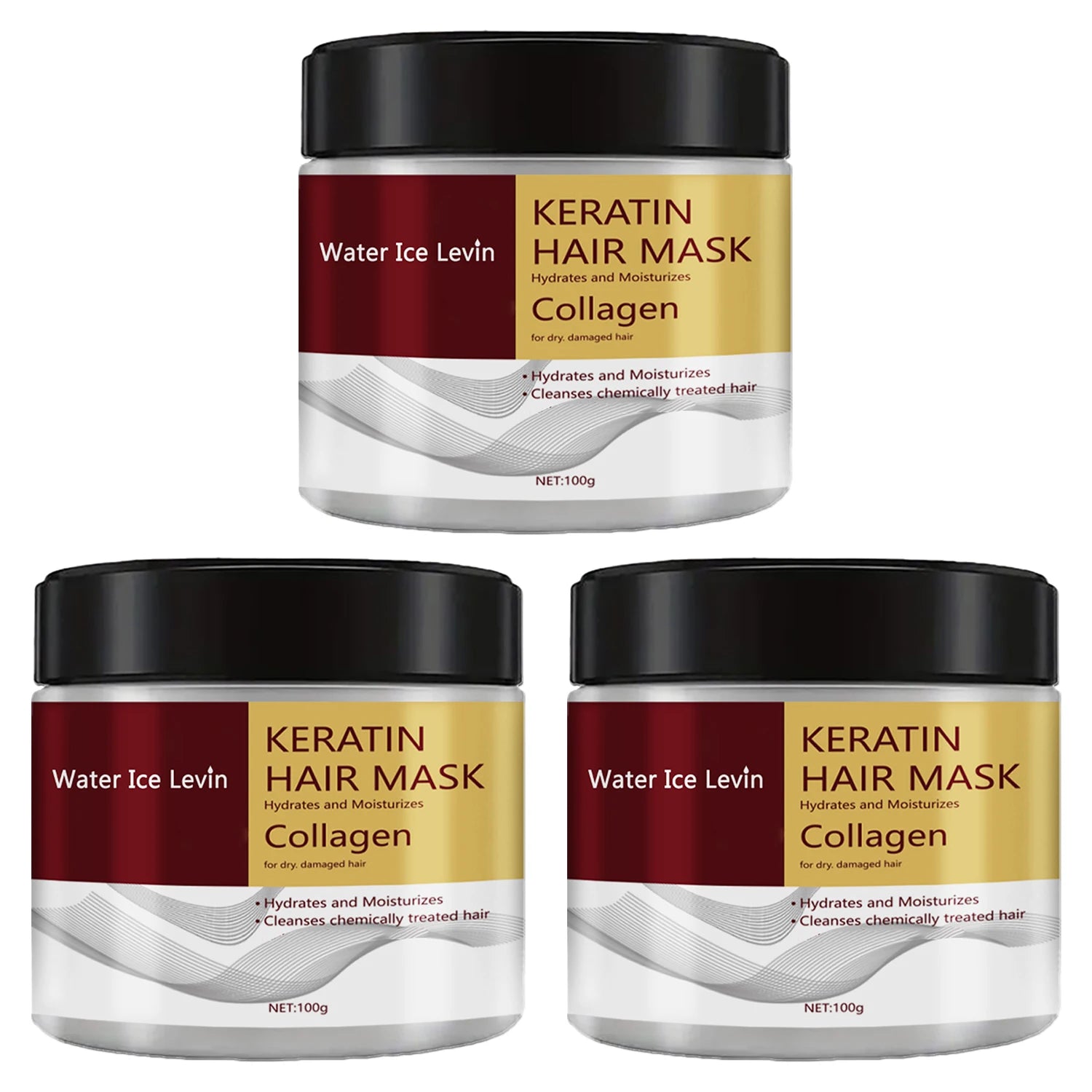 Collagen Keratin Hair Mask – Repair Frizz, Moisturize & Smooth Keratin Hair Mask Oasis Select 3pcs