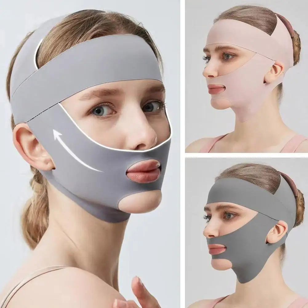 Breathable V-Shape Face Lifting Bandage Tighten & Firm Chin, Reduce Double Chin Anti-Sagging Slimming Strap for Daily Use Oasis Select