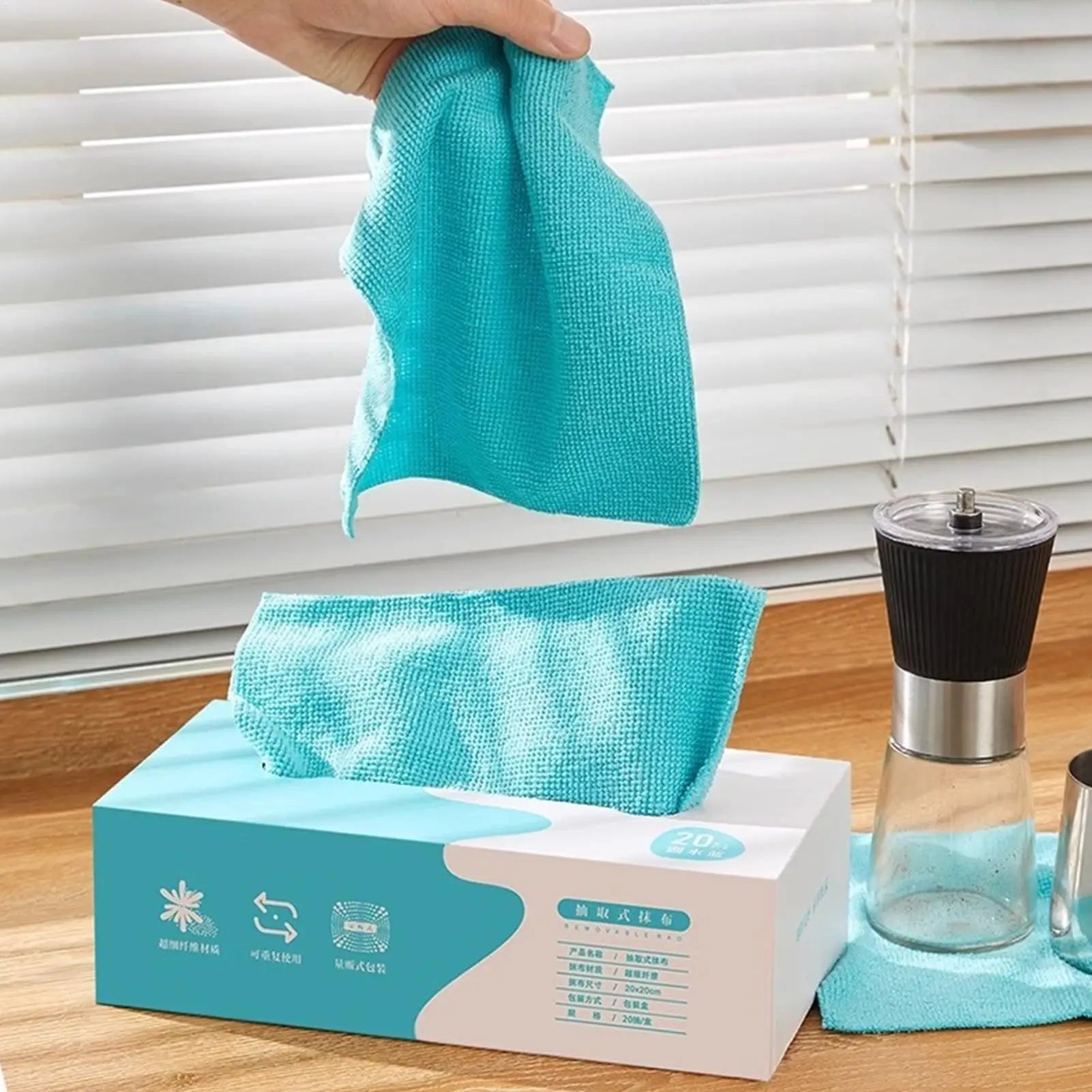 Microfiber Cleaning Cloths 20-Pack – Reusable & Streak-Free