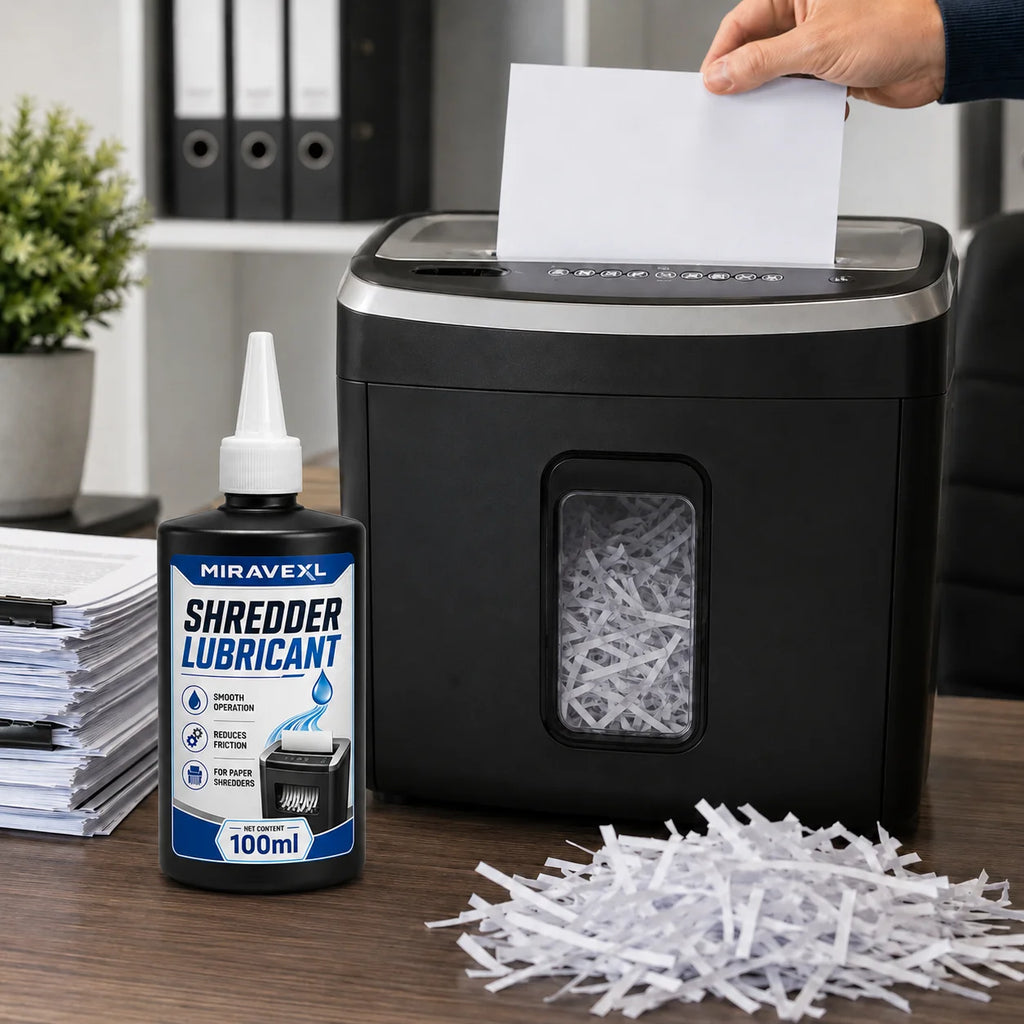 Paper Shredder Lubricant Oil, Blade Cutter Cleaner, Anti-Jam Formula, Smooth Quiet Shredding, Office Home Machine Care Solutions Oasis Select