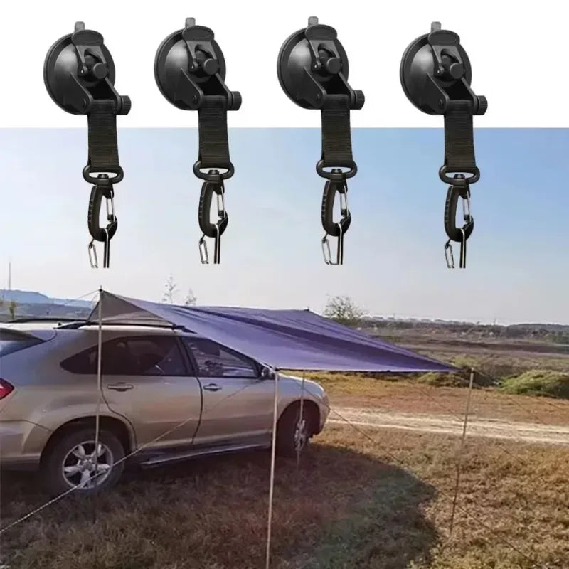 Outdoor Camping Car Tent Suction Cup Buckle Portable Suction Cup Hook Tent Hook Sun Protection Rain Cover Car Window Suction Cup Oasis Select