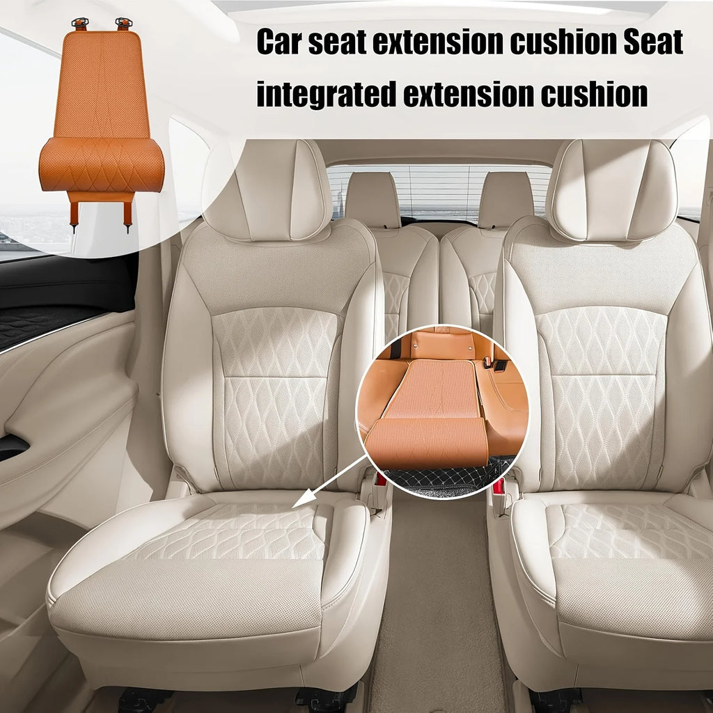 Napa Leather Car Seat Extender Cushion – Leg Support