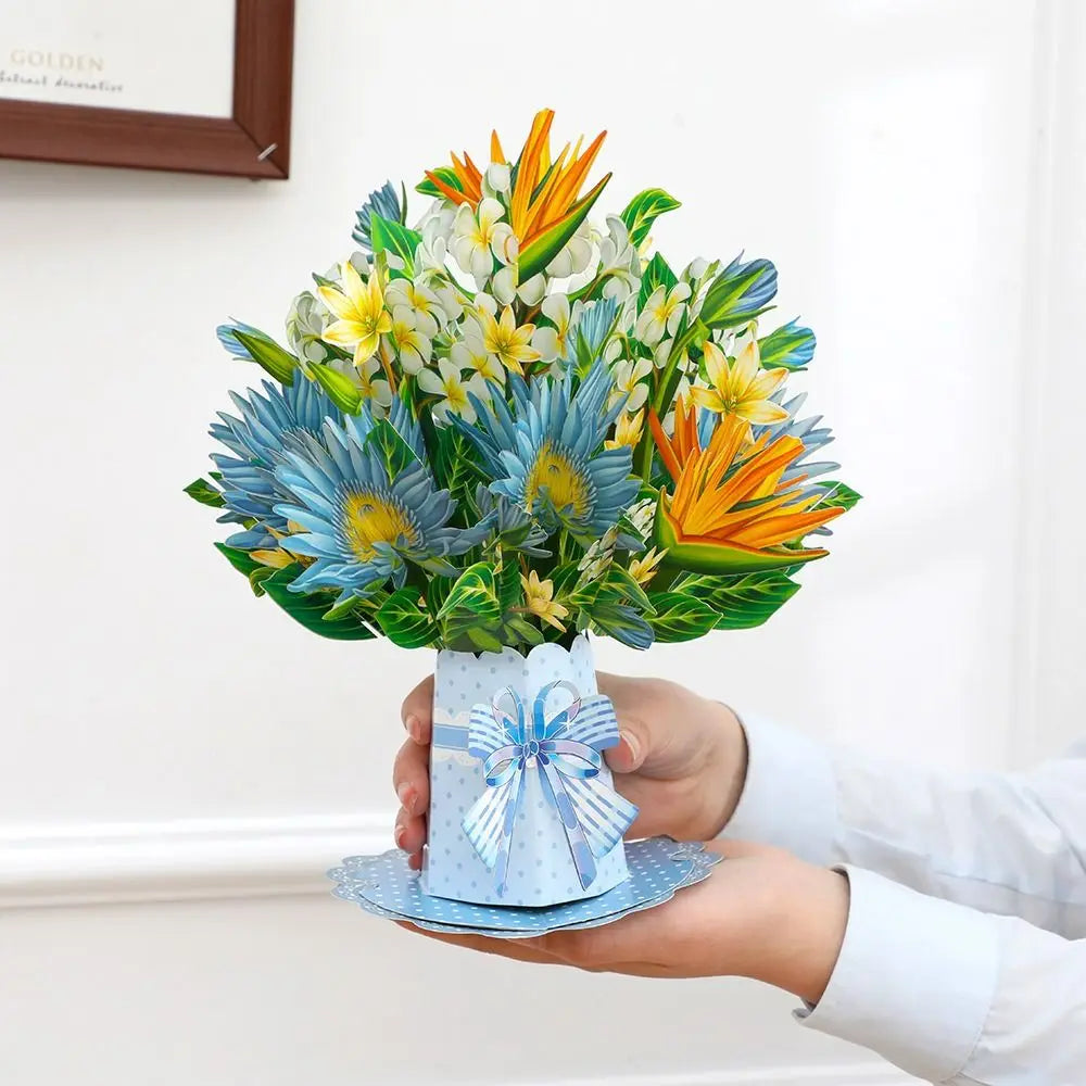3D Pop-Up Flower Greeting Card – Handmade Birthday & Thank You