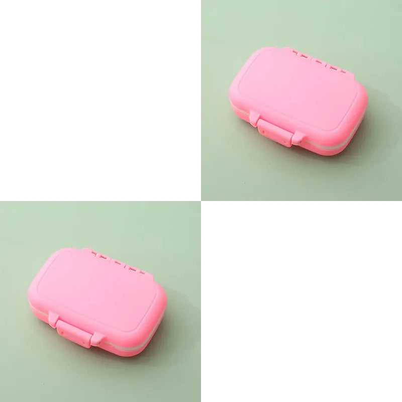 1 Mini Portable Pills Organizer Case 3 Grids Pillbox Tablet Storage