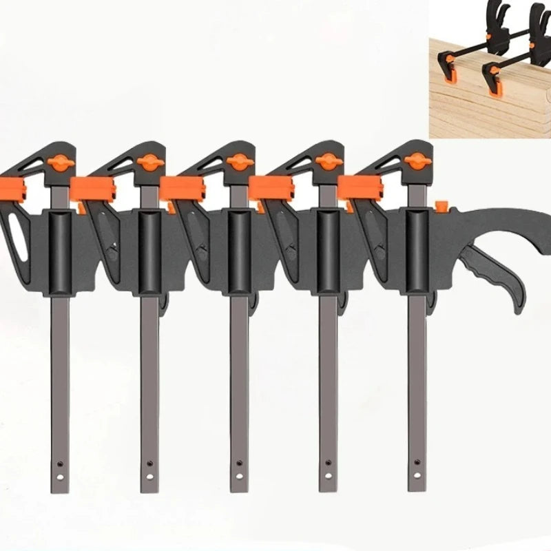 4 Inch Woodworking Bar Clamps Hard Quick Ratchet Release Clips Heavy Duty Hand Tools for Carpentry Gluing & Wood Working Oasis Select