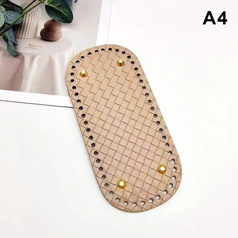 PU Leather Bag Base 22x10cm | DIY Crochet Purse Bottom DIY Bag Base Oasis Select A4