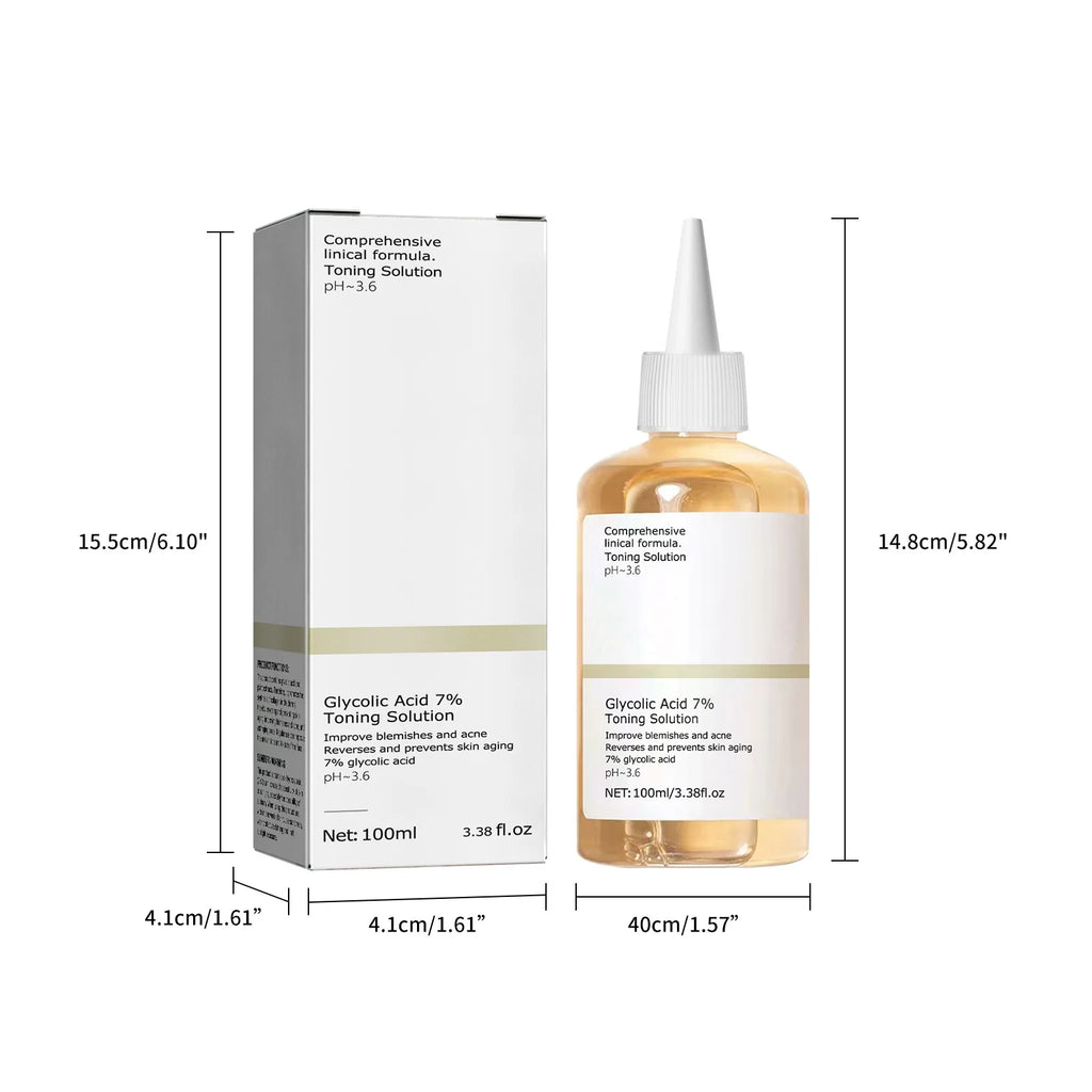 Glycolic Acid Skin Lotion – 7% AHA Toner with Aloe & Ginseng
