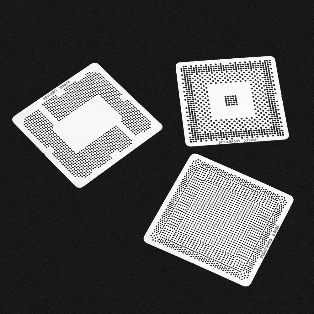 BGA Stencils Template BGA Reballing Rework Net Stencils Steel Template Mesh Directly Heat Set Kit Oasis Select