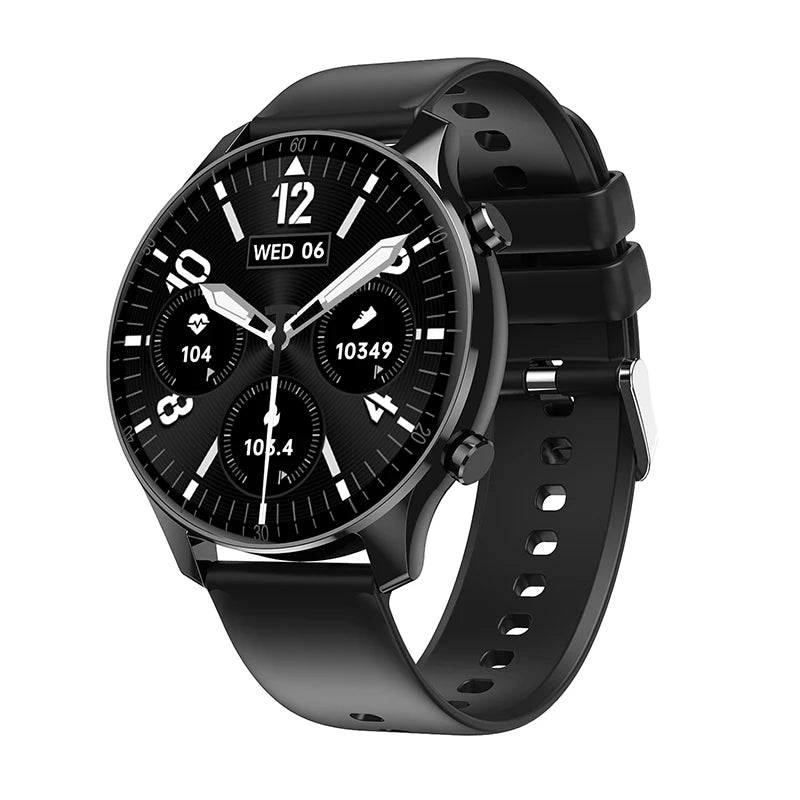 Sleep Health Monitor Smart Watch Men Outdoor Sports 1.5 Inch HD Screen Heart Rate BT Call Waterproof Business Smartwatch Sports Oasis Select BKBKS