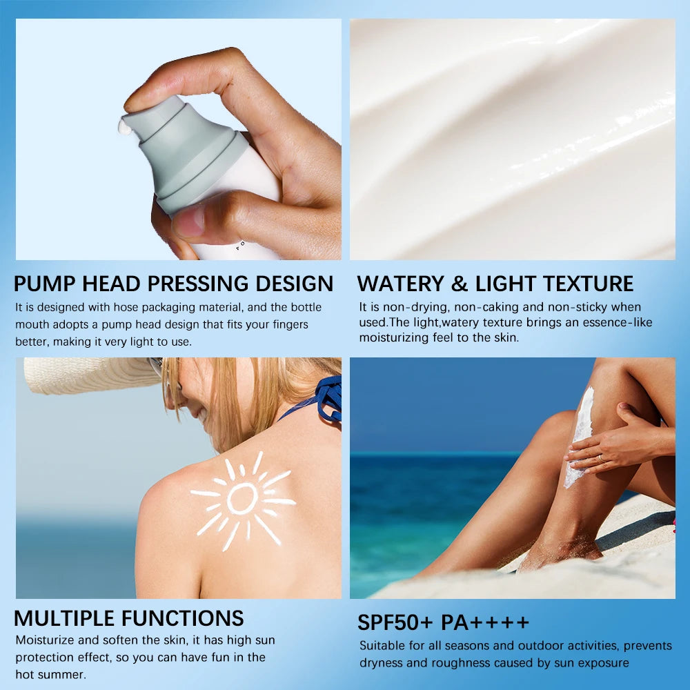 SPF 50+ Centella Sunscreen Serum | Lightweight Hydrating Sun Cream