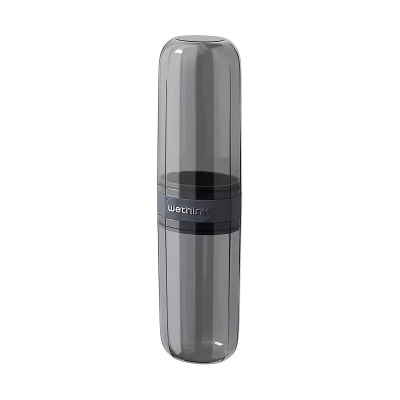 1PC Travel Toothbrush Cup Vertical Bathtub Mouthwash Cup, Perfect for Business Travel and Outdoor Activity Travel Oasis Select GRAY
