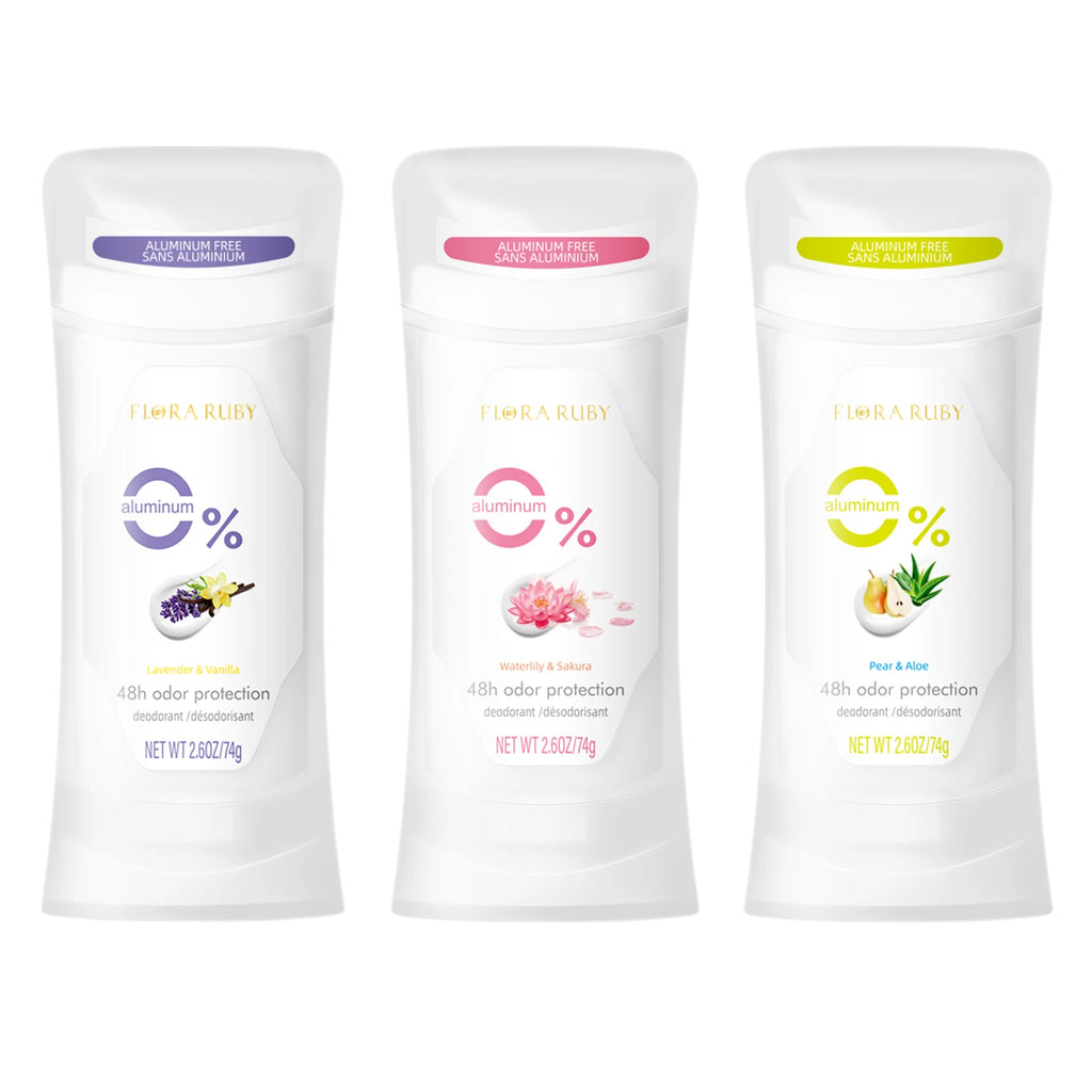 3Pcs/Set Deodorants Women Men,48H Anti Sweat,Natural Floral Aroma Long-Lasting Freshing,for Dates,Weddings,Gatherings,Parties Oasis Select 01