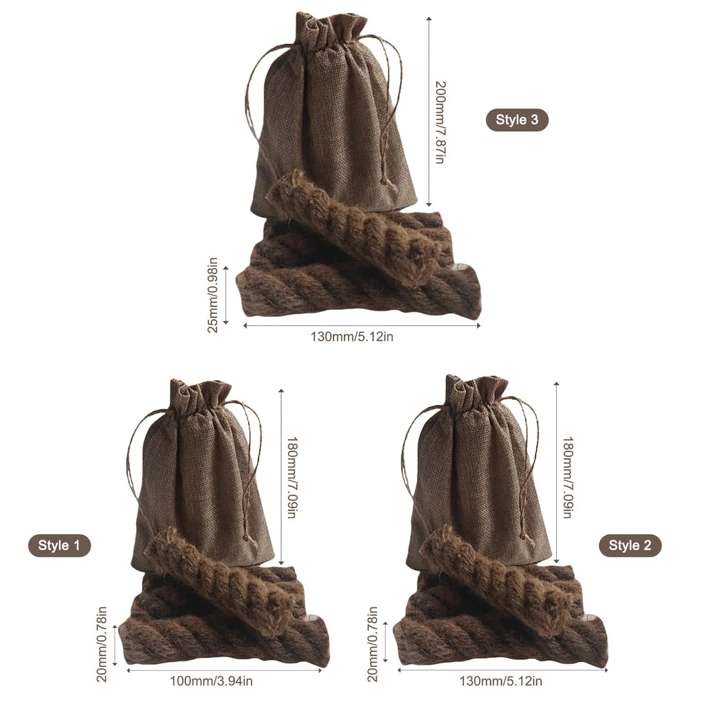 Wax-Infused Hemp Rope Fire Starters Kit – 4pc Weatherproof