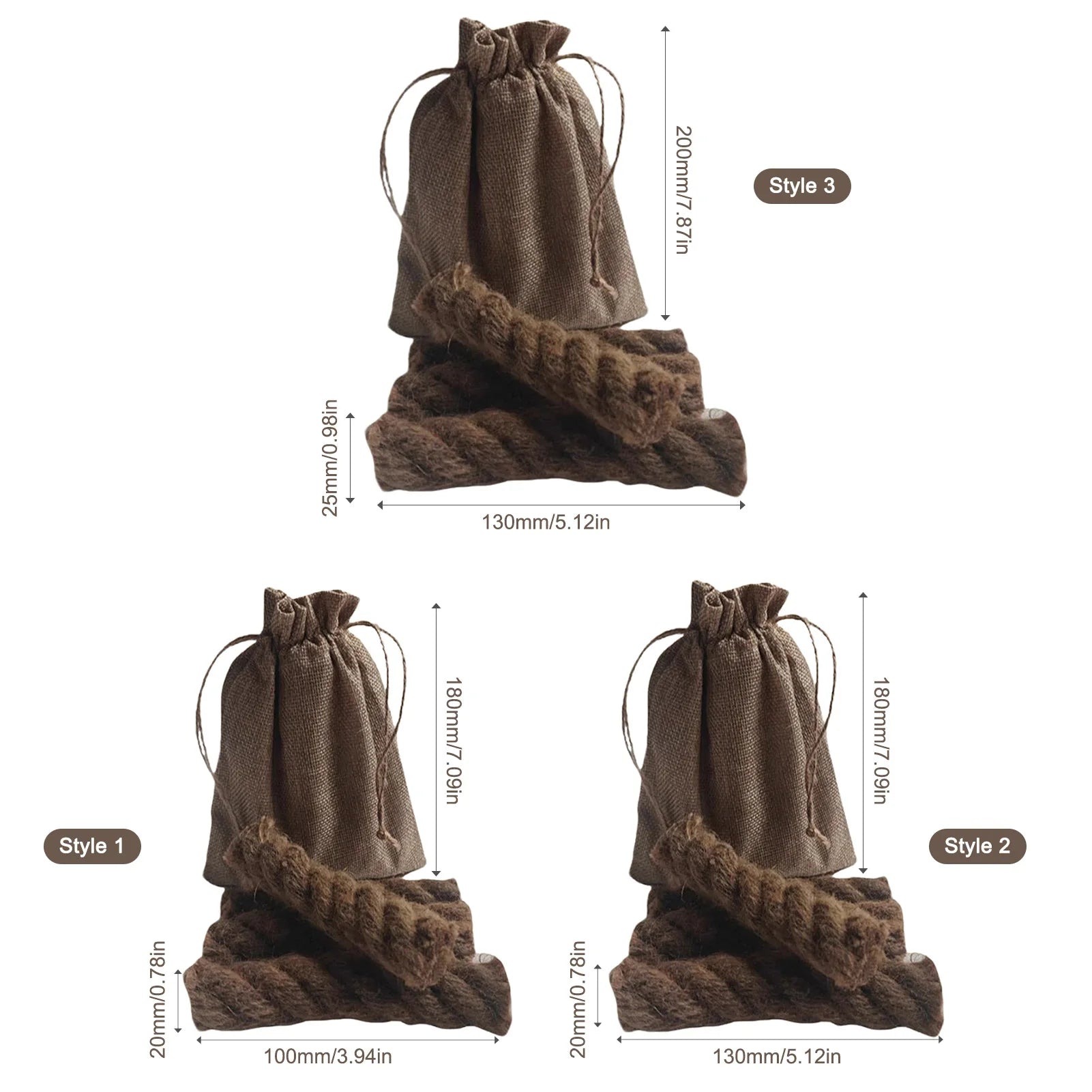 Wax-Infused Hemp Rope Fire Starters Kit – 4pc Weatherproof