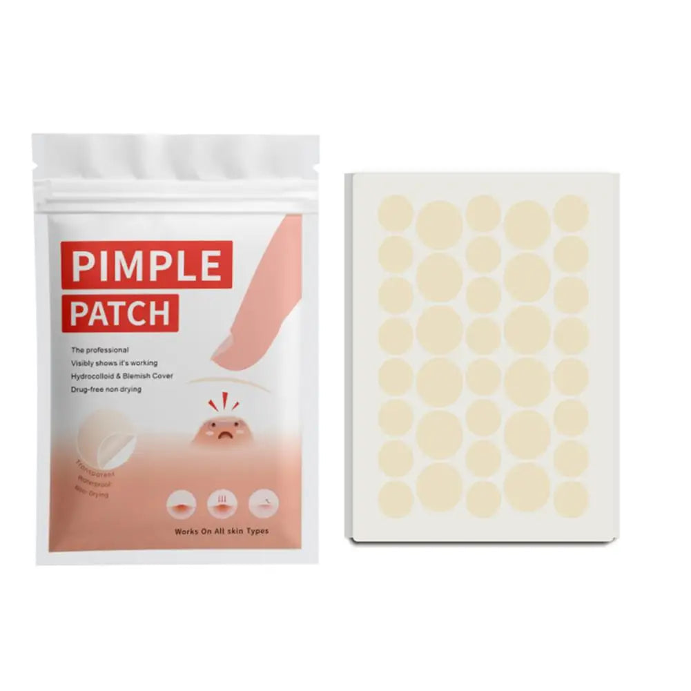 Round Acne Pimple Patch (360/400Counts), Invisible Hydrocolloid Acne Patch With Tea Tree Oil, Acne Spots Zits Patches Skincare Oasis Select 360pcs-red