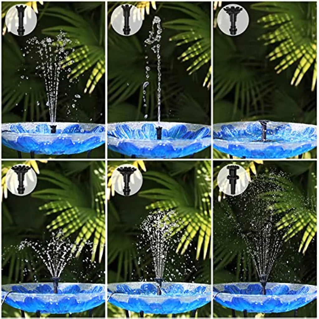 3.5W Solar Fountain Pump DIY Solar Panel Fountain with 4.9FT Water Pipe Pump for Bird Bath Garden Decoration Pets Drinking Pon Oasis Select