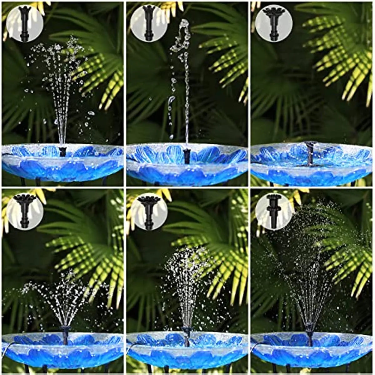 3.5W Solar Fountain Pump DIY Solar Panel Fountain with 4.9FT Water Pipe Pump for Bird Bath Garden Decoration Pets Drinking Pon Oasis Select