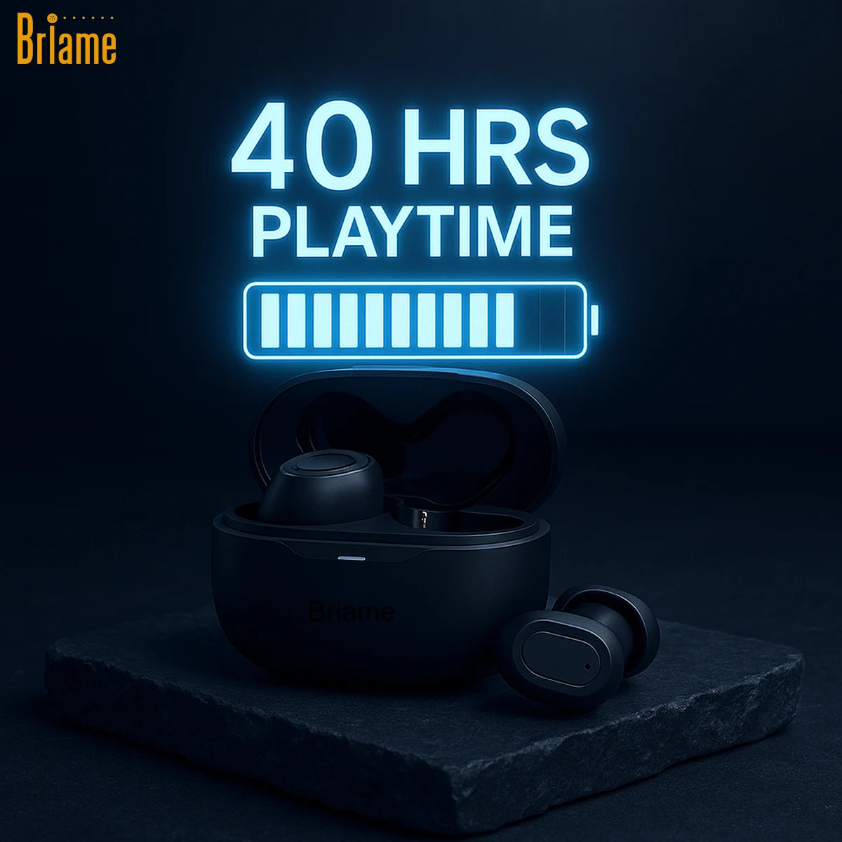 Briame Wireless In-Ear Earphones Bluetooth Headphones Mini Hifi Sound Earbuds 40H long-lasting standby Bluetooth Headsets Stereo Oasis Select
