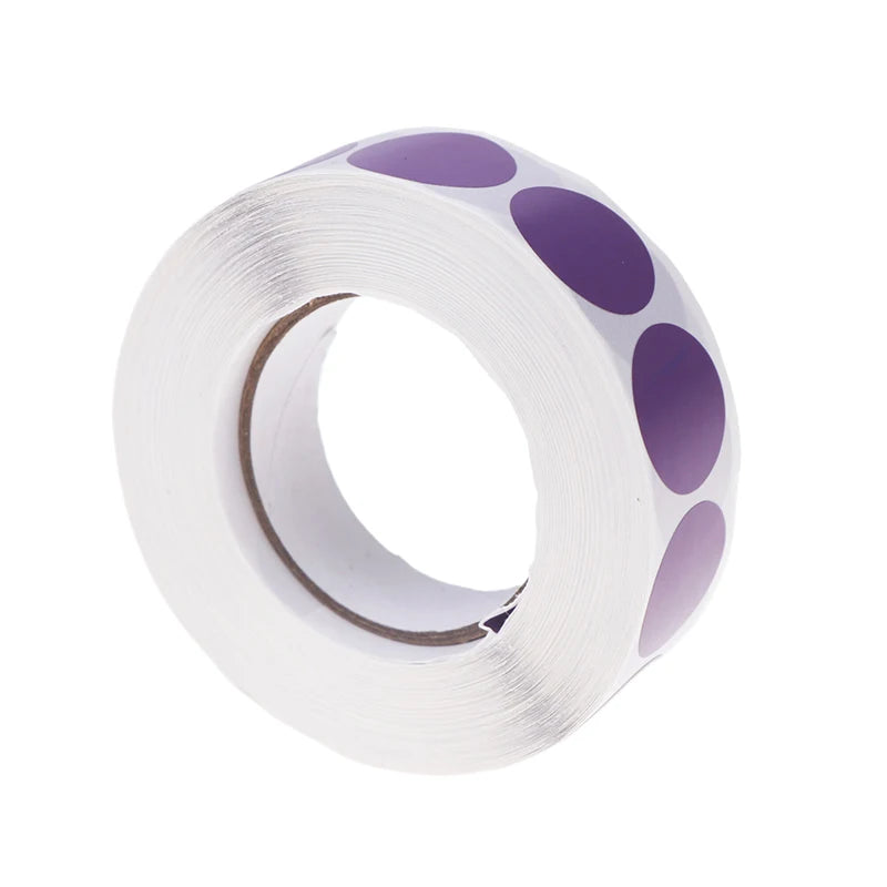1000Pcs/Roll 19mm Round Color-Code Dot Labels Adhesive Shooting Sticker for Archery Bow Hunting Practice Training Targets Oasis Select Purple