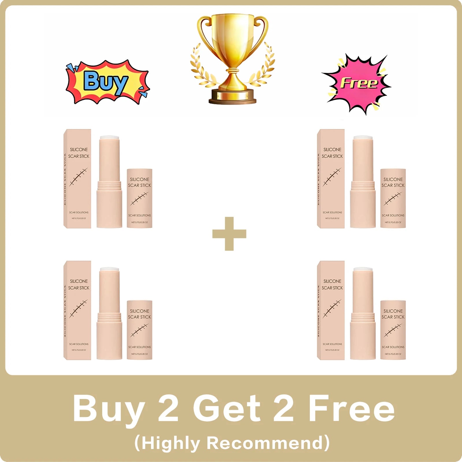 Scar Care Stick Moisturizing For Face Body Skin Smoothing Hydrating Daily Scar Repair Cream Reduce Redness Dryness Care Balm Oasis Select Buy 2 Get 2 Free