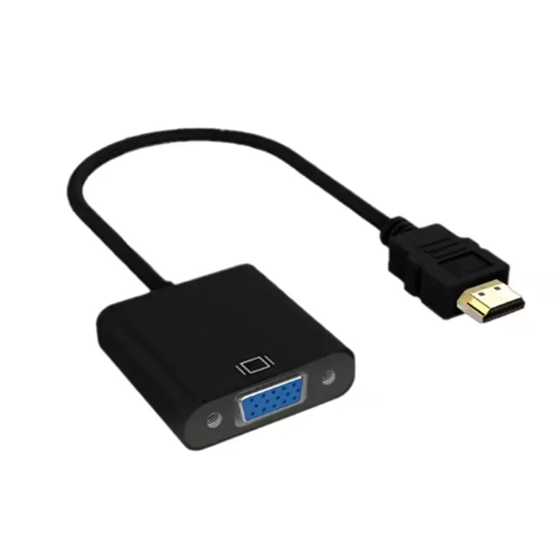 HD 1080P HDTV HDMI-Compatible To VGA Cable Cord Converter HDTV Male to VGA Female Converter Cable Cord Adapter for Tablet Oasis Select