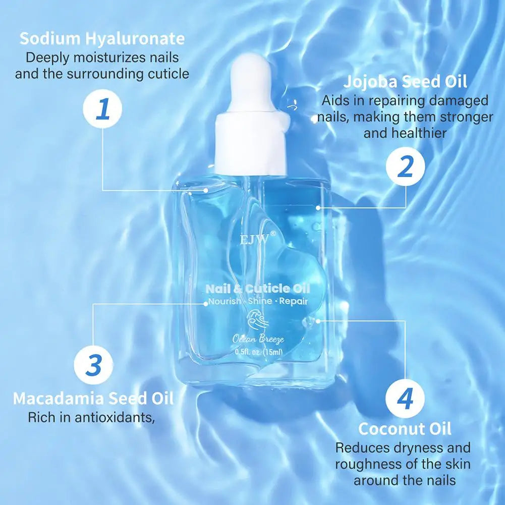Cuticle Oil for Nails, Hydrating, Moisturizing, Scented Nail Oil Cuticle Care with Jojoba & Coconut Oil, Softens & Conditions Oasis Select