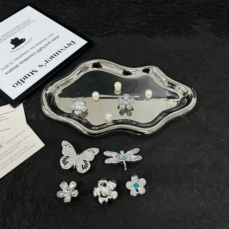 Butterfly Fashion Shoe Accessory Set, decorative shoe buckles, removable, suitable for sandals and flip-flops. Oasis Select