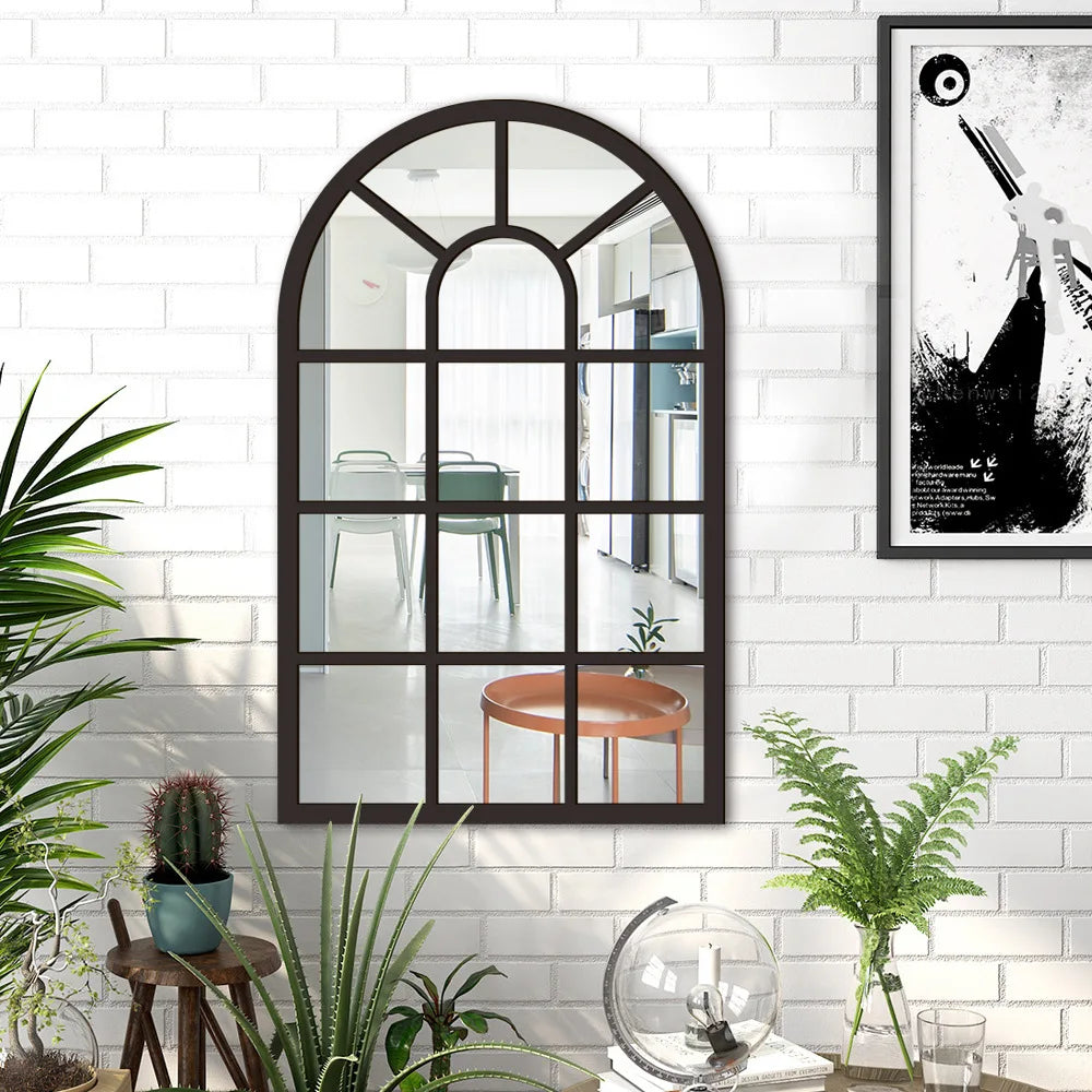 Wood and Acrylic Mirror Paste False Window Living Room Bedroom Study Decorative Wall Paste wall decor Oasis Select MZ420-C 82.6cm x 50.8cm
