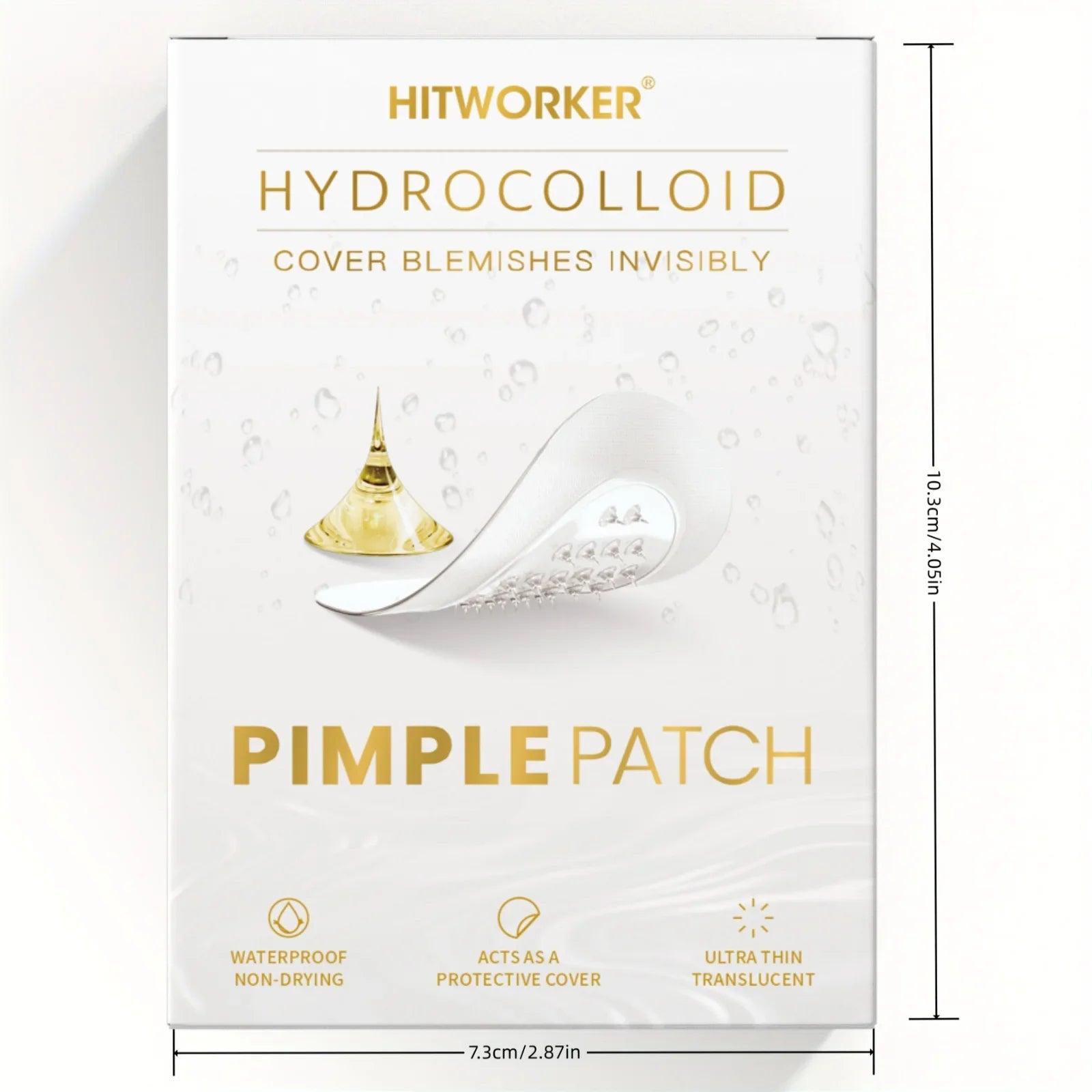 375 pieces/box of transparent hydrogel acne patches, alcohol free, gentle and non irritating absorption acne patches Oasis Select