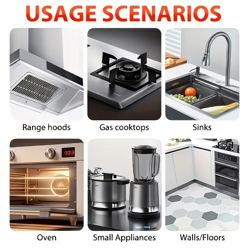 Multifunctional Oil Removal Cleaner Spray with Sponges Household Cleaning Spray Oasis Select