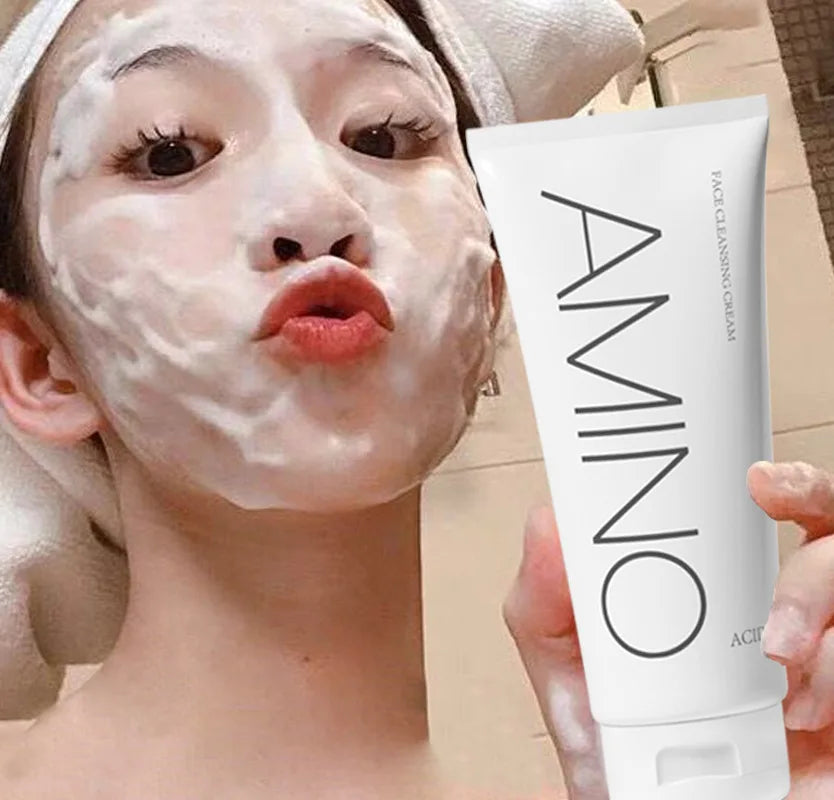 Amino acid cleanser deep cleansing mild oil control and pore constriction facial cleanser facial face care Oasis Select Default Title