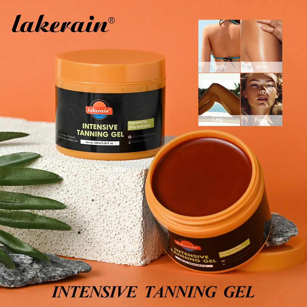 Lakerain Intensive Tanning Gel Body Cream Bronze Tanning Lotion Carroten Effective Sun Aid Take In Sunlight Moisturizing Cream Oasis Select