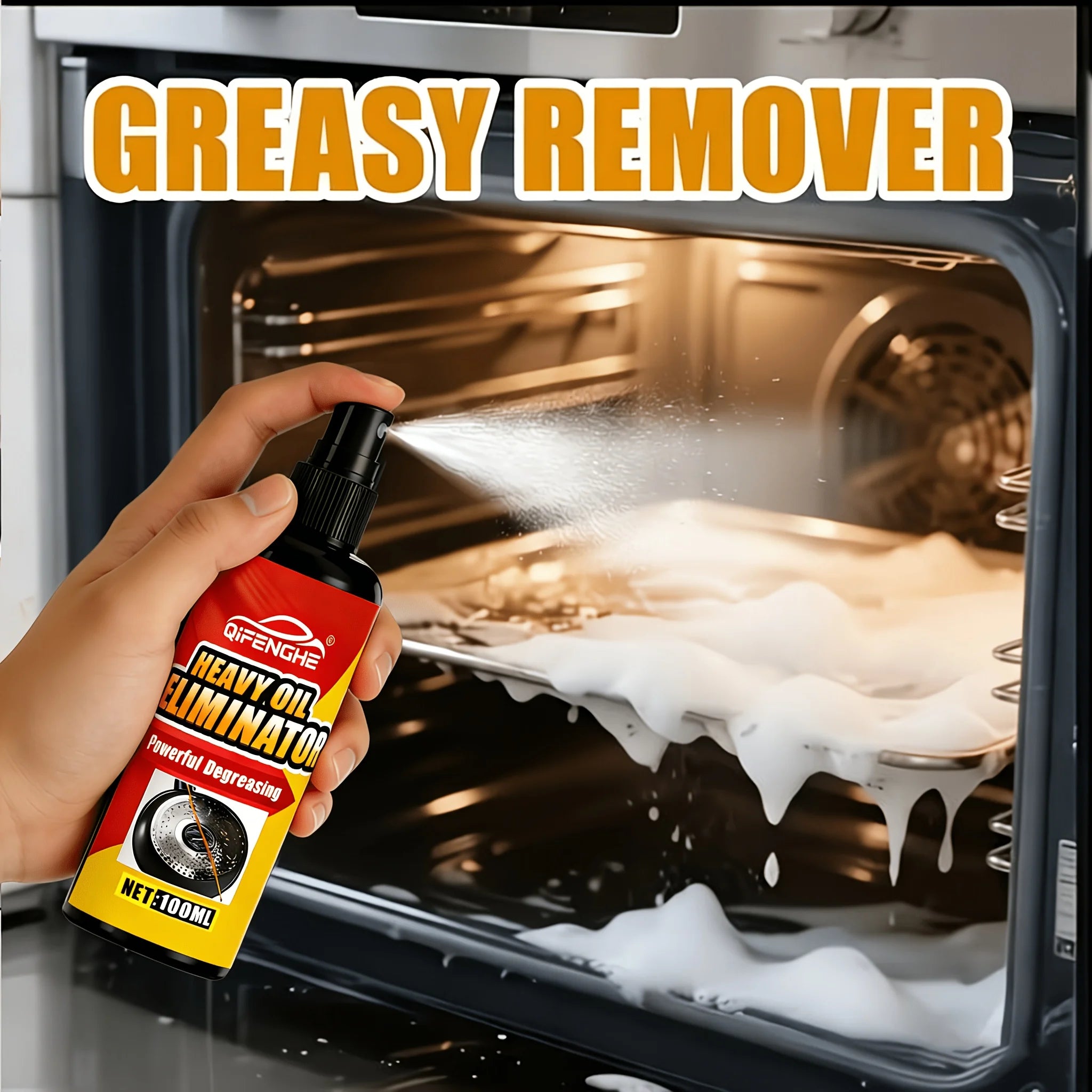 Heavy Duty Kitchen Degreaser Spray – Oil Stain Remover 3.38oz