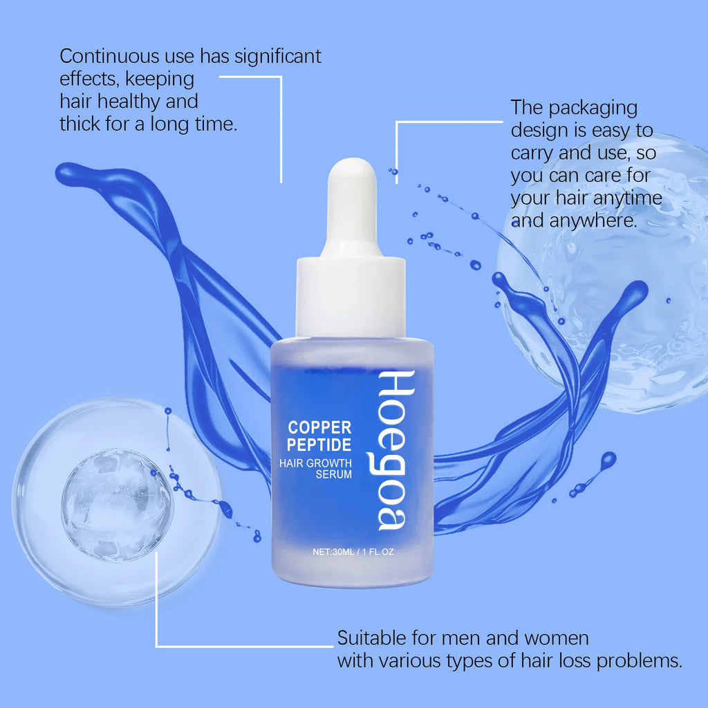 HOEGOA Copper Peptide Hair Serum – Scalp & Strengthener 30ml Hair Growth Serum Oasis Select