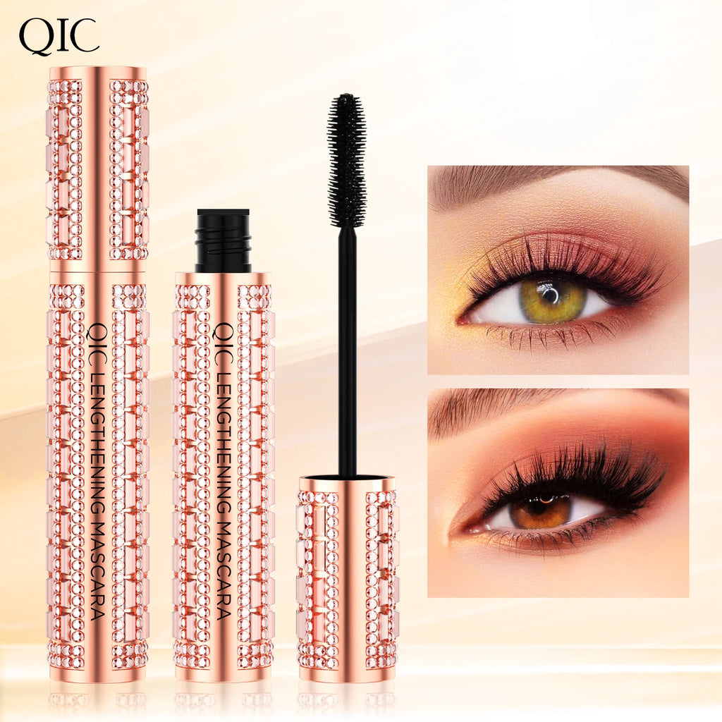 QIC 5D Silk Fiber Mascara – Waterproof Lengthening & Curling