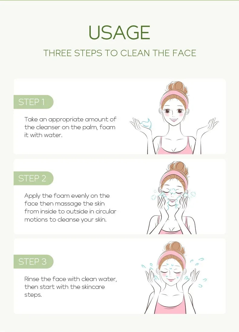Vitamin C Facial Cleanser Skin Deep Cleansing Moisturizing Blackhead Removal skincare Face Wash Foam Face Cleanser Skin Care Oasis Select