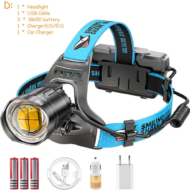 POCKETMAN XHP100 LED Headlamp USB Rechargeable Waterproof
