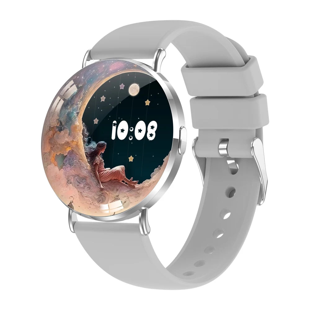 Smart Watch AMOLED Screen All Metal Body Women Blue Tooth Call 3D Dynamic Dial BT Call Smartwatch Heartrate Information Reminder Oasis Select SVGRS