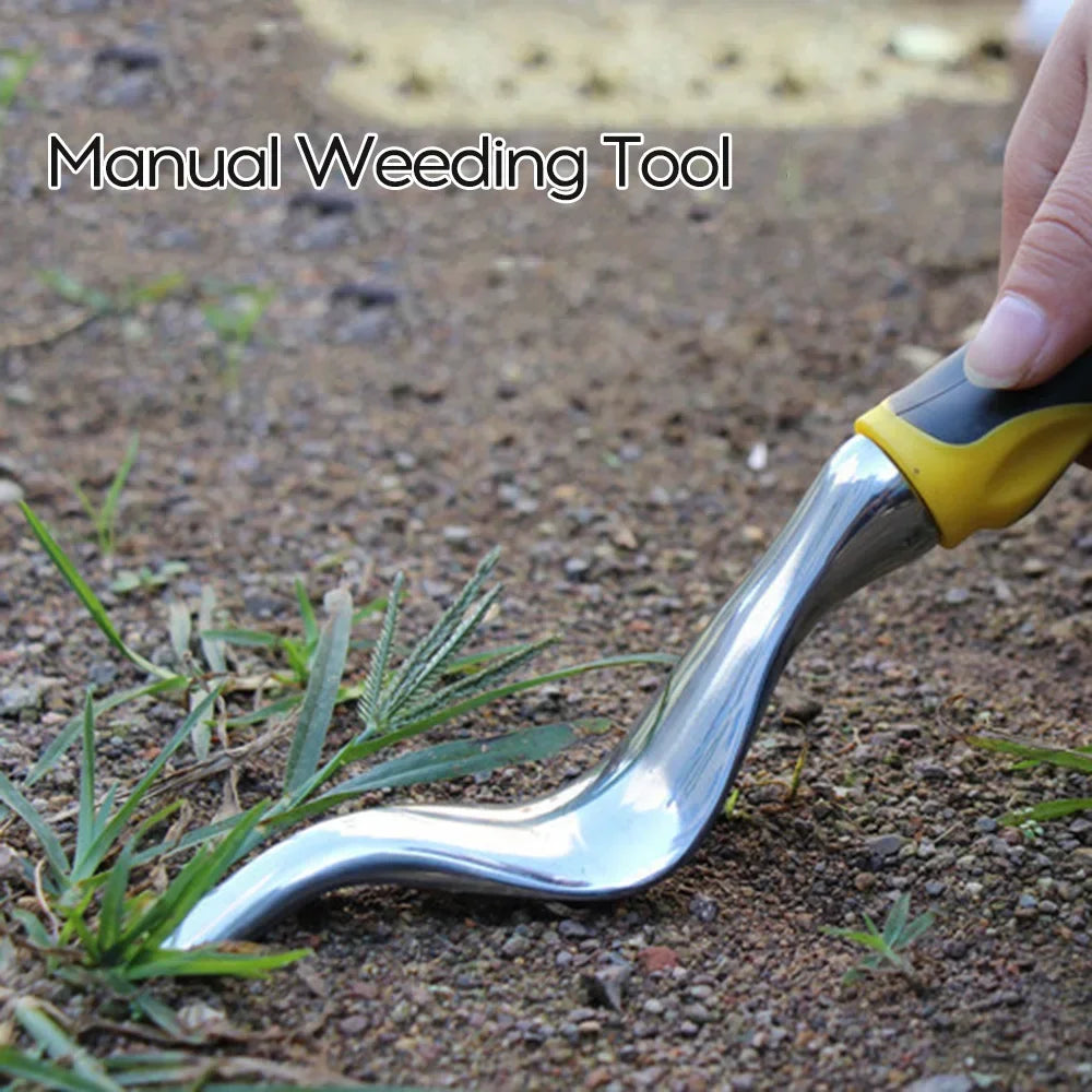 Magnesium Aluminum Grass Digging Vegetables Loose Soil Rooting Device Transplant Seedling Manual Weeding Tool Shovel Rubber Oasis Select