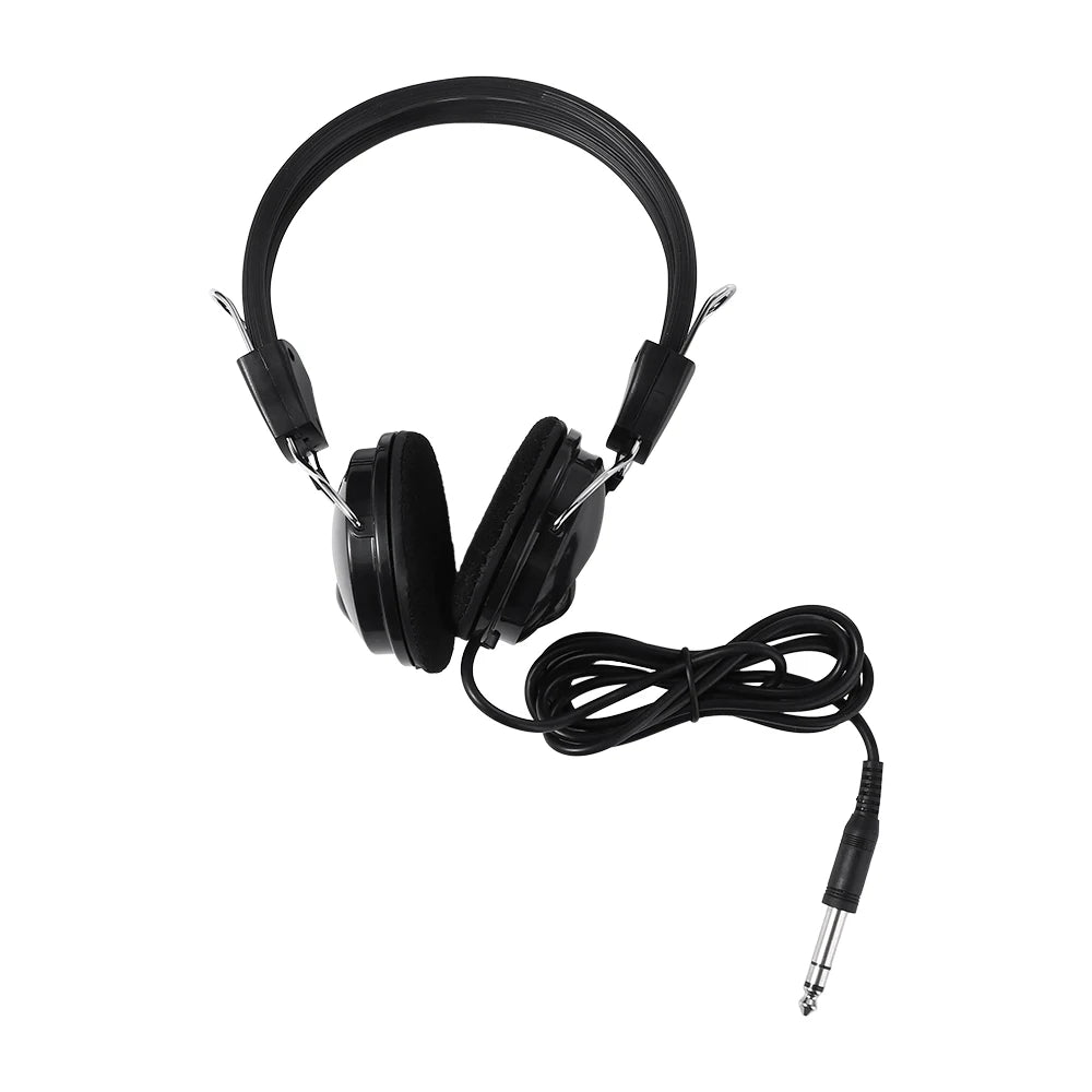 6.5mm Music Earphone Headphone Wired Headset Handfree Earphones for Electric Piano Earphone with Wire Electric Guitar Oasis Select Black